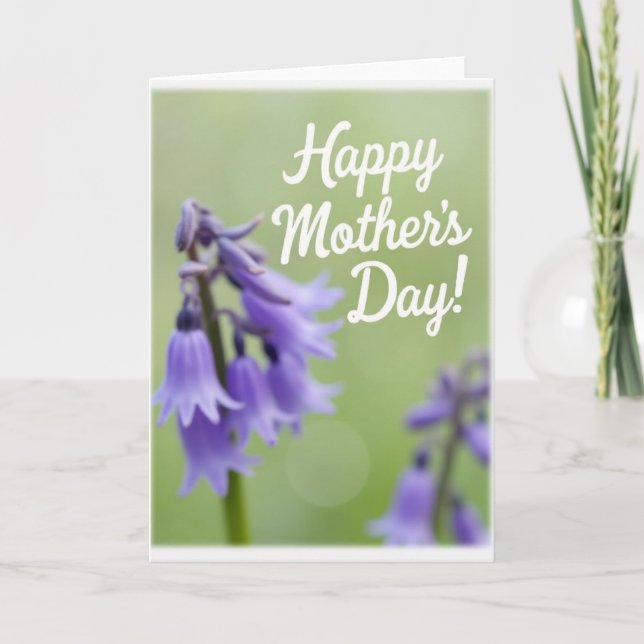 Lavender Mothers Day Blooms Card (Front)