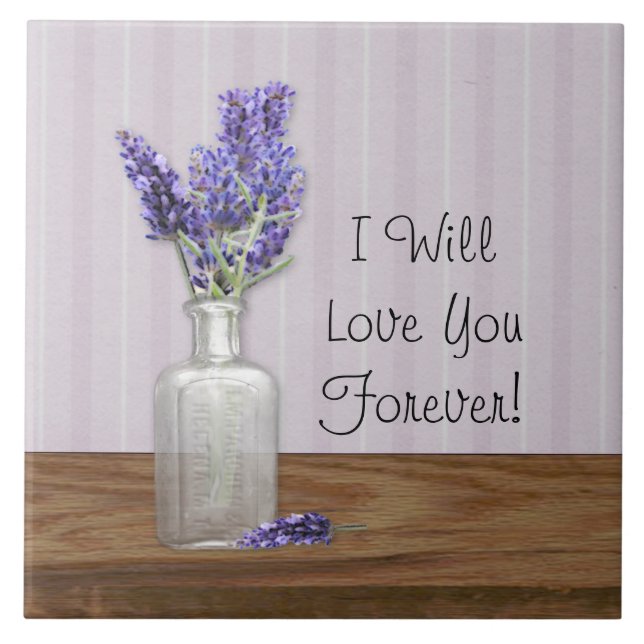 Lavender Mother's Day Ceramic Tile (Front)
