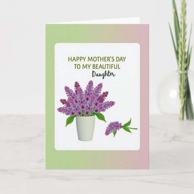 Lavender Mothers Day Gift Card (Front)