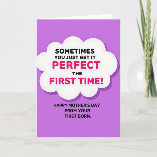 Lavender Mothers Day Message Card (Front)