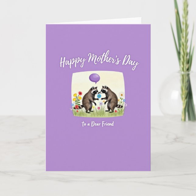 Lavender Mothers Day Scene Card (Front)