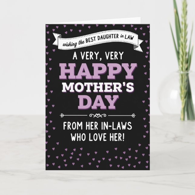 Lavender Mothers Day Shadow Card (Front)
