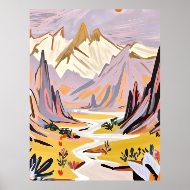 Lavender Mountains Poster (Front)