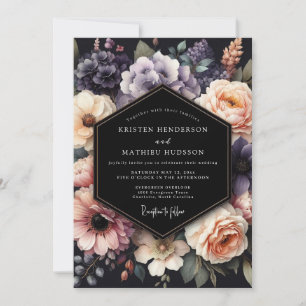 Lavender Mystical Bloom Wedding Invitation