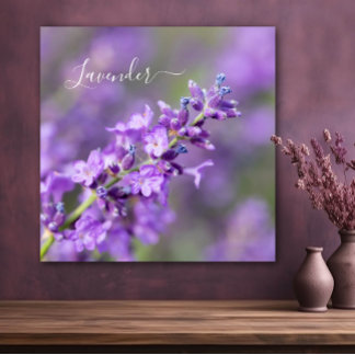 Lavender Name Poster