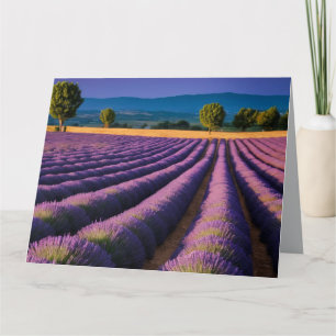 Lavender Nature Outdoors Landscape Calm Peaceful  Card