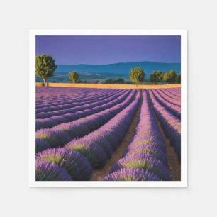 Lavender Nature Outdoors Landscape Calm Peaceful  Napkins
