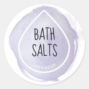 Lavender Oil Drop Essential Oil Craft Label