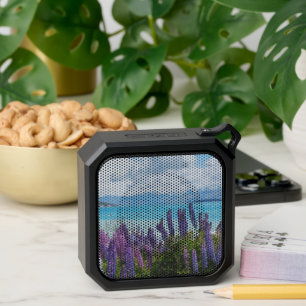 lavender on the lake shore bluetooth speaker