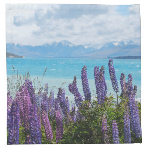 lavender on the lake shore cloth napkin