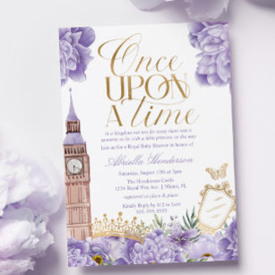 Any Color Once Upon a Time DIY Scroll Invitations