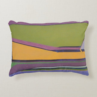 Lavender & Orange accent pillow