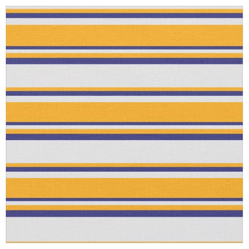 Lavender, Orange & Midnight Blue Colored Pattern Fabric