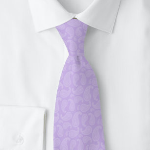 Lavender Paisley Neck Tie
