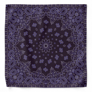 Lavender Paisley Pattern Bandana