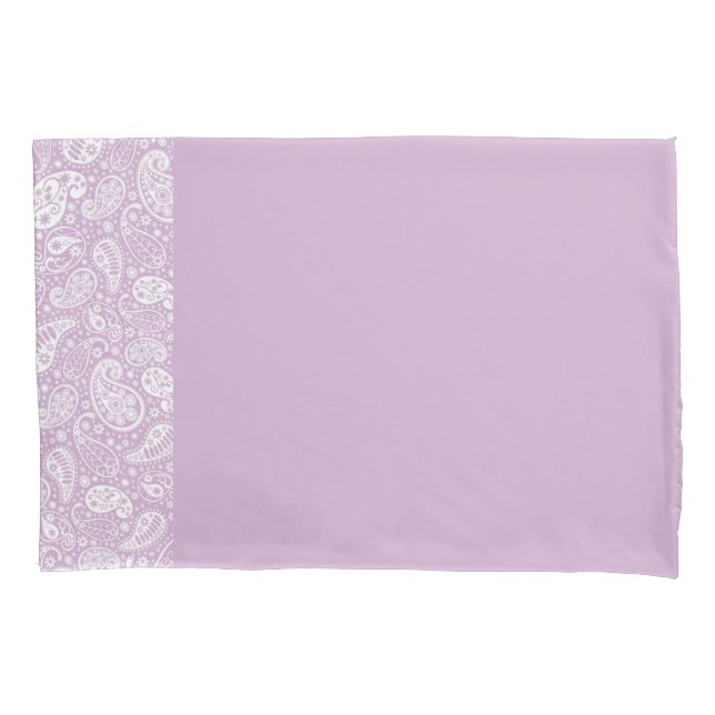 Lavender Paisley Pillowcase (Front)
