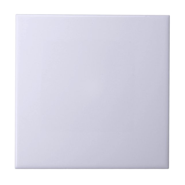 Lavender/Pale Violet E6E6FA - Option to Add Image Ceramic Tile (Front)