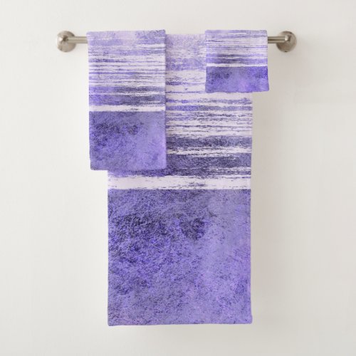 Lavender palette Abstract Digital Art Bath Towel Set