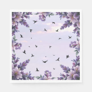 lavender paper napkins