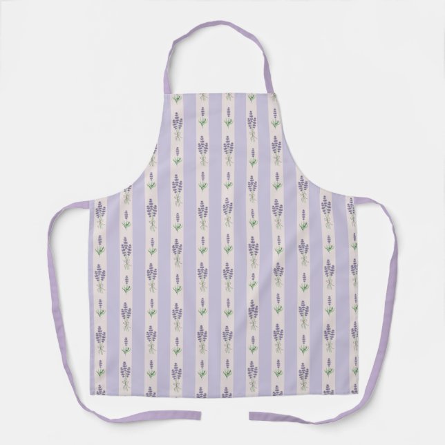 Lavender Pattern Apron (Front)