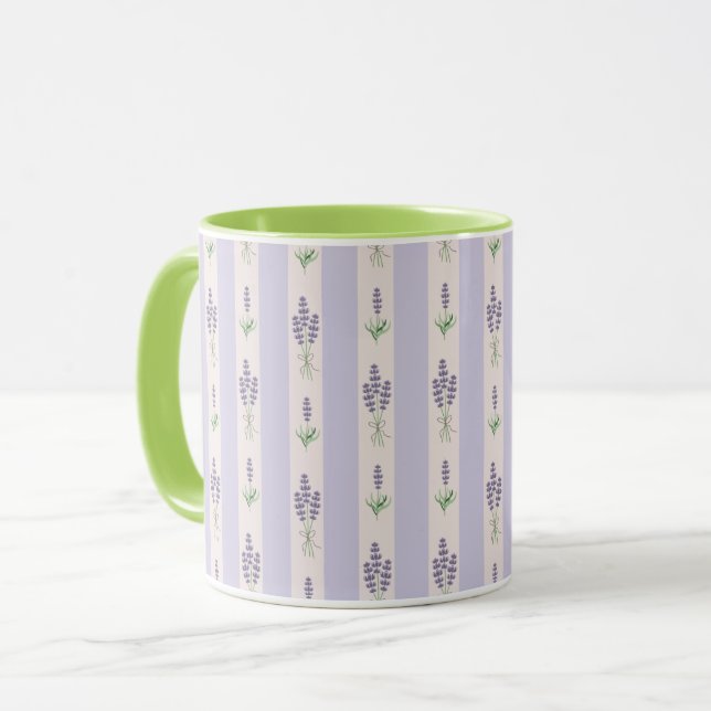 Lavender Pattern Mug (Front Left)