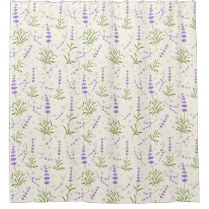 Lavender pattern  shower curtain