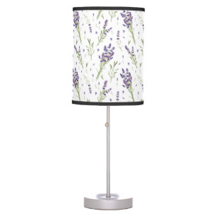 Lavender Pattern Table Lamp