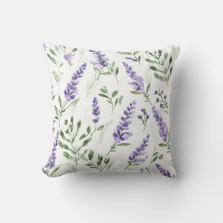 Lavender Pattern Throw Pillow