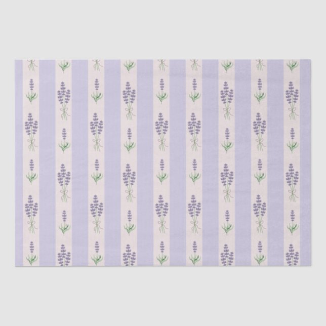 Lavender pattern tissue paper (Front)