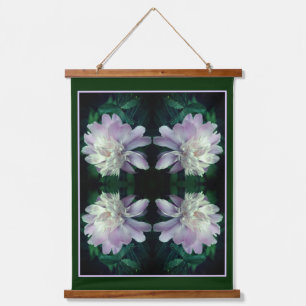 Lavender Peony Flower In Bloom Abstract Hanging Tapestry