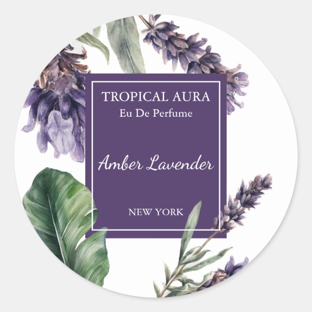 Lavender Perfume Label (Front)