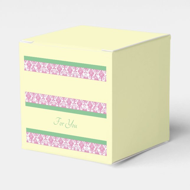 Lavender Personalised Favor Box (Front Side)