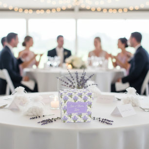 Lavender Personalized Favor Boxes