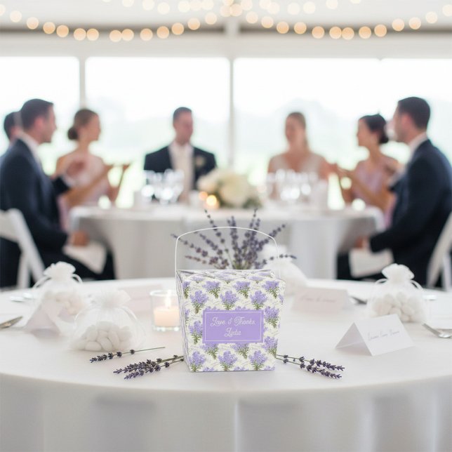 Lavender Personalized  Favor Boxes (Creator Uploaded)