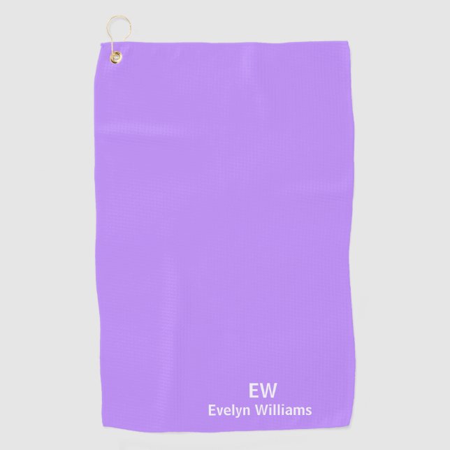 Lavender Personalized Name Towel (Front)