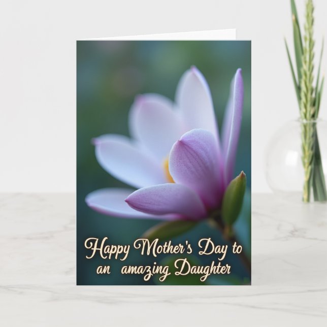 Lavender Petal Mothers Day Card (Front)