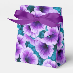 Lavender Petunia Flowers Favor Boxes