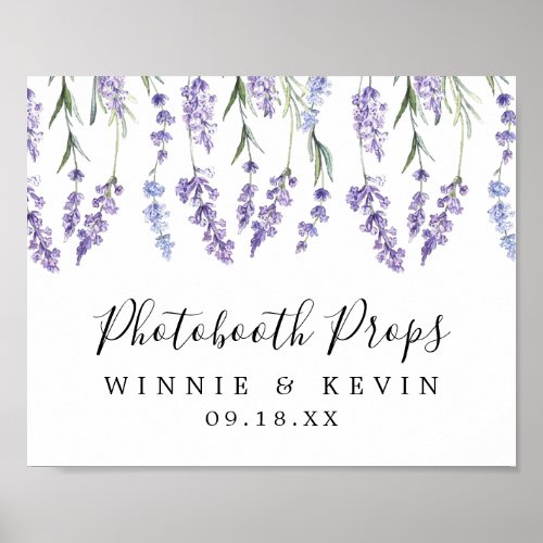 Lavender Photo Booth Sign