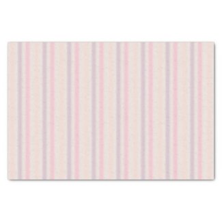 Lavender Pink and Cream Stripe Tissue Paper