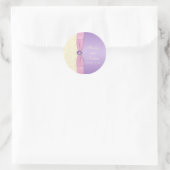Lavender, Pink, and Ivory 1.5" Round Sticker (Bag)