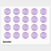 Lavender, Pink, and Ivory Monogrammed 1.5" Sticker (Sheet)