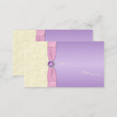 Lavender, Pink, and Ivory Placecards (Front/Back)