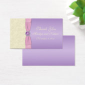 Lavender, Pink, and Ivory Wedding Favor Tag (Desk)