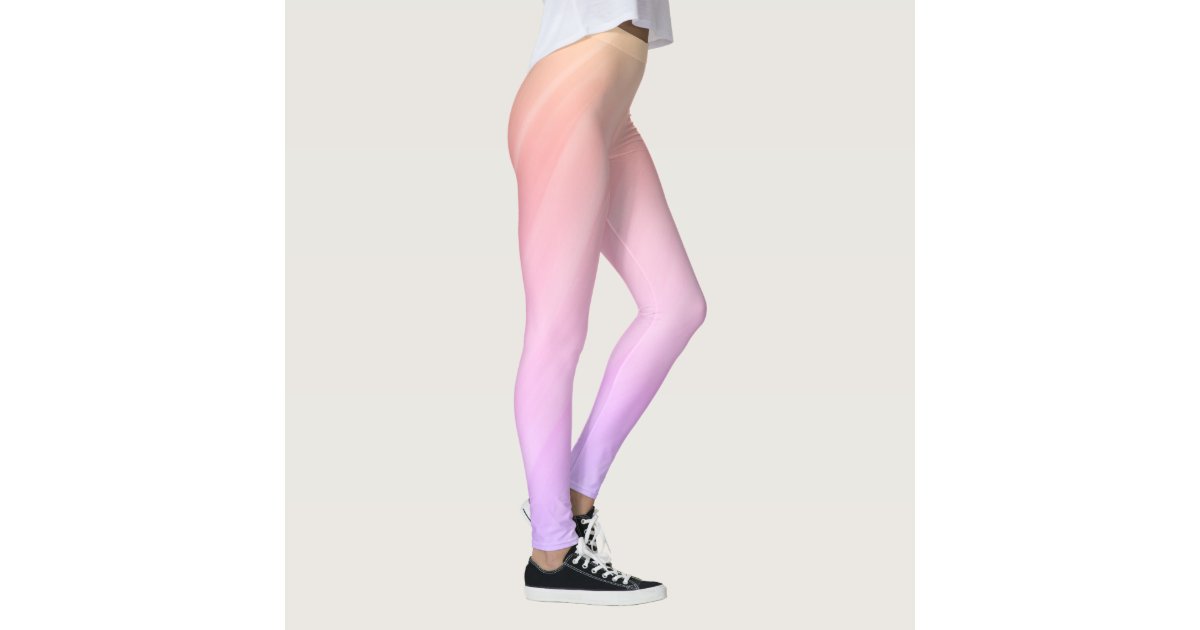 Peachy Lavender leggings