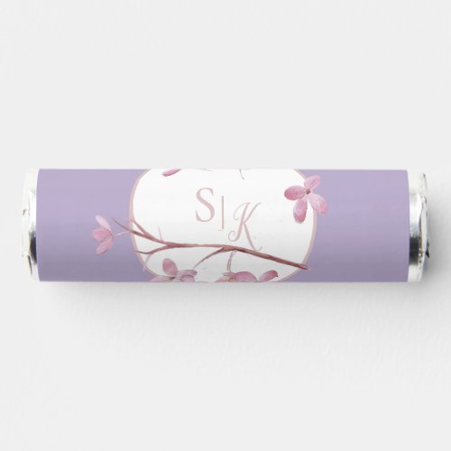 Lavender Pink Lilac Blossom Wedding Breath Savers Mints