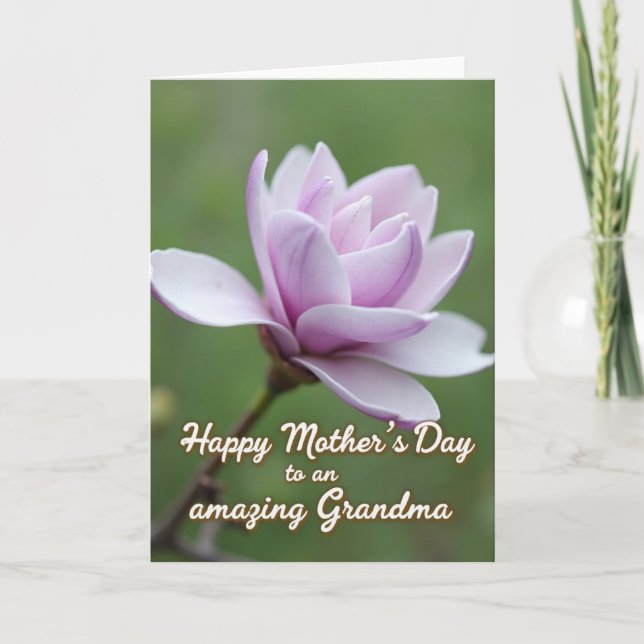 Lavender Pink Mothers Day Card (Front)