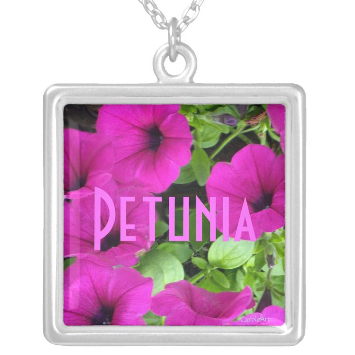 Lavender Pink Petunias Necklaces