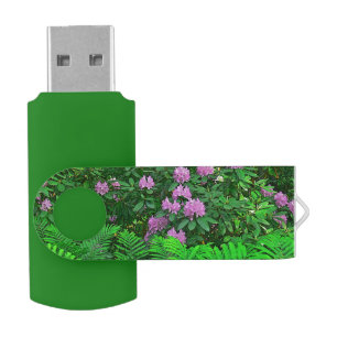 "LAVENDER PINK RHODODENDRON" USB FLASH DRIVE