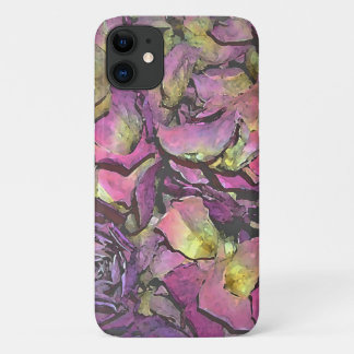Lavender Pink Rose Petals Watercolor iPhone 11 Case