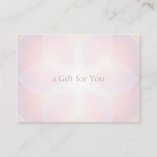 Lavender Pink Salon Spa Gift Certificate (Front)
